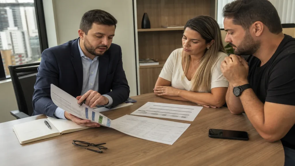 Especialista revisando documentos de critérios práticos para famílias, autônomos e empresas em são paulo relacionados à.
